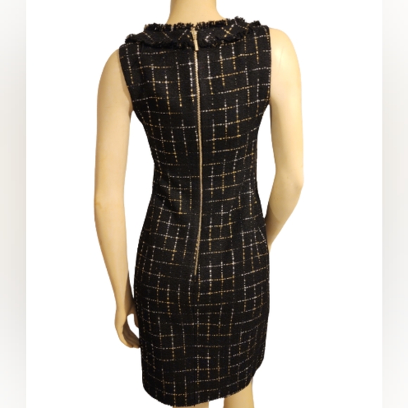Karl Lagerfeld Tweed Sheat Dress Size 4 - Picture 3 of 12
